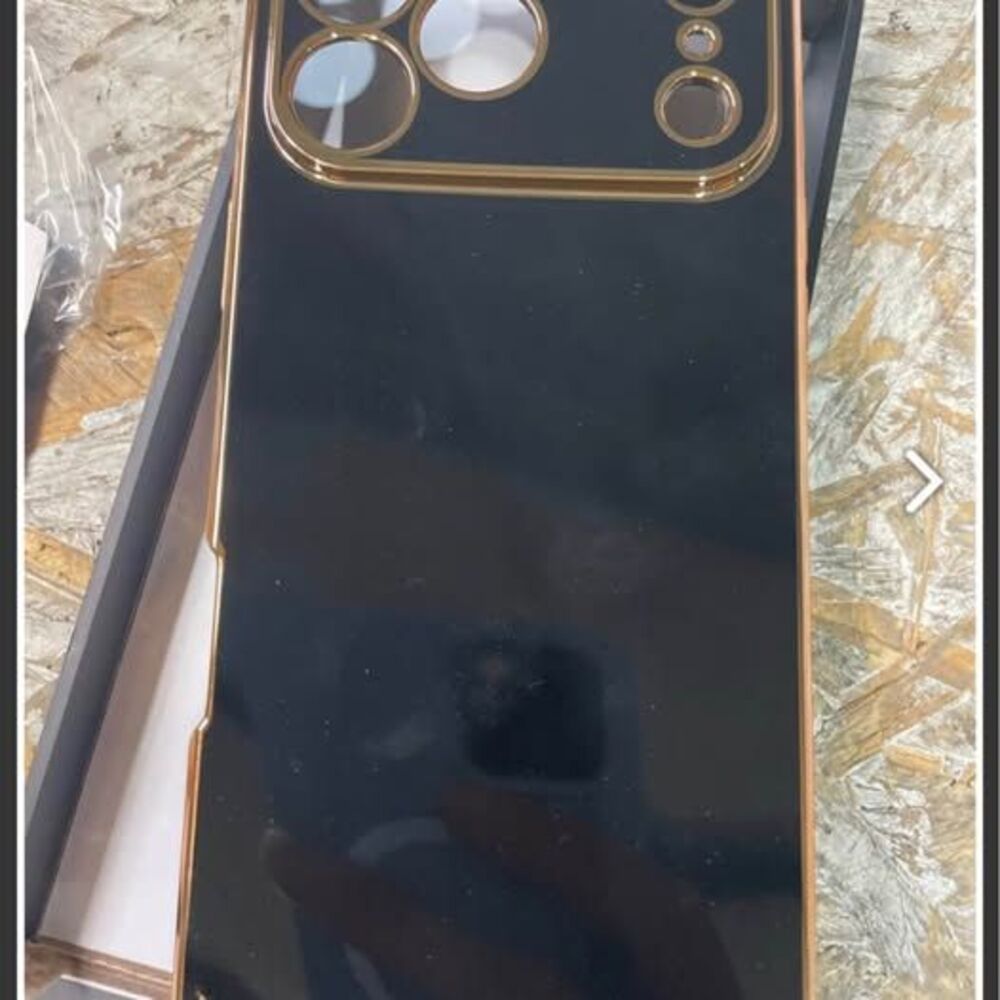 KANGHAR Case for iPhone 17 Pro Max Rectangle Luxury Black